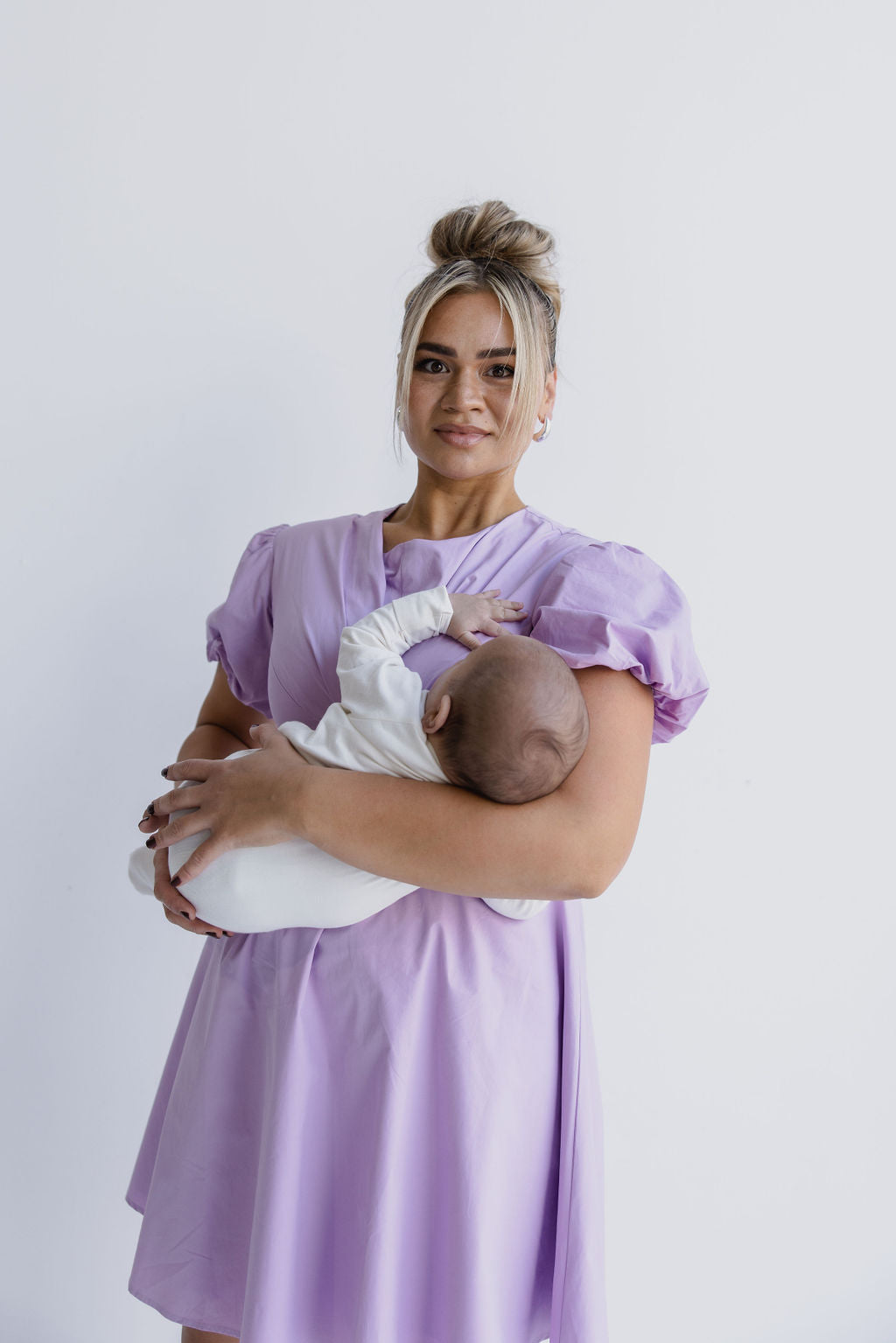 Lavender Breastfeeding Dress