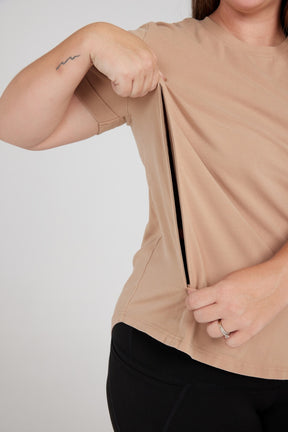 Tan Breastfeeding Tshirt